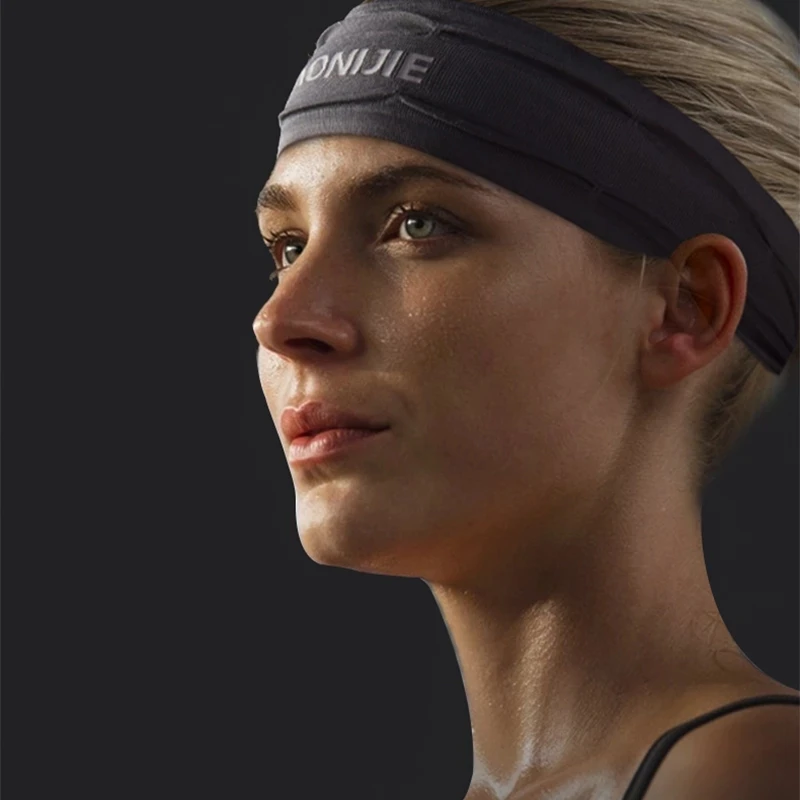 AONIJIE Outdoor Sports Headband Fitness Hair Bands Man Woman Hair Wrap Brace Elastic Cycling Yoga Running Exercising Sweatband 5