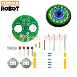 Voice - Activated Heart & Star LED DIY Soldering Kit (Gyro LED)