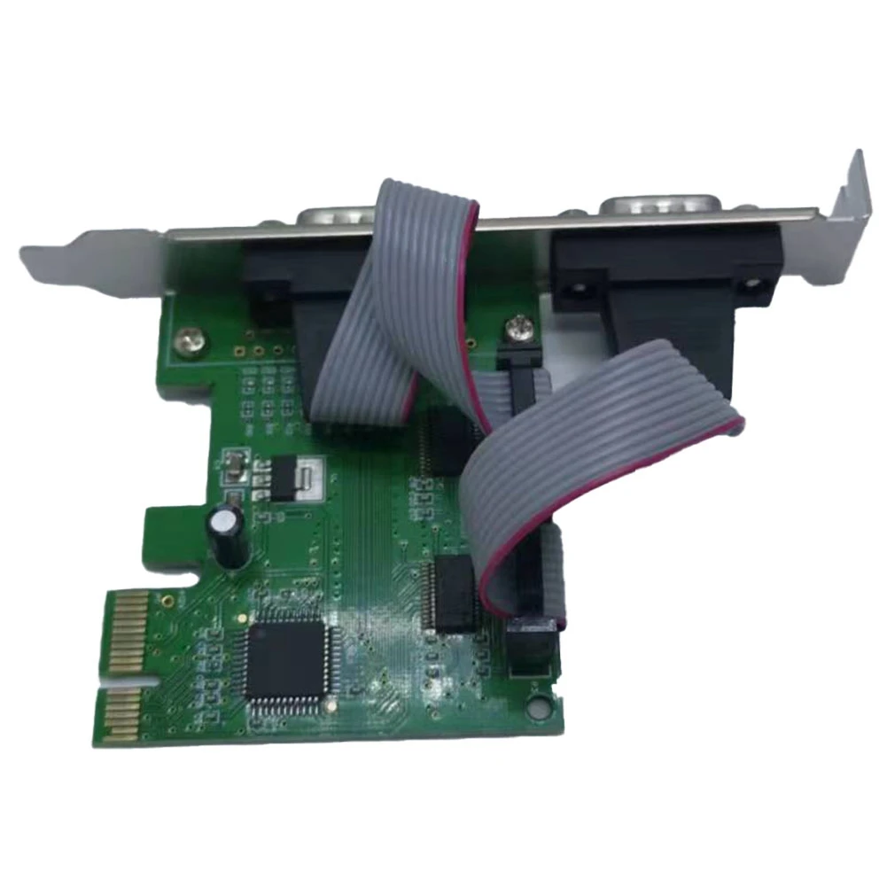 

Pcie To Two Serial Ports RS232 Interface Industrial Control Computer Expansion Card Computer Adapter PCI-E Serial