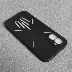 Sleek Black Matte Silicone Protective Case - TPU Soft Slim Design for Infinix gt 50 pro (Black)