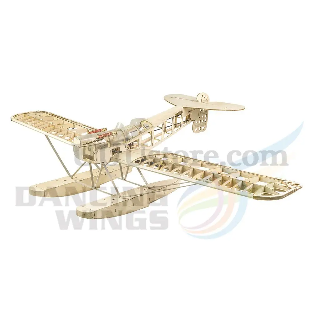 DW Hobby Balsawood Laser Cut RC Airplane Model Kit Seaplane Floatplane Hansa-Brandenburg W.29 Wingspan 1400mm 55inch Balsa Kit 1
