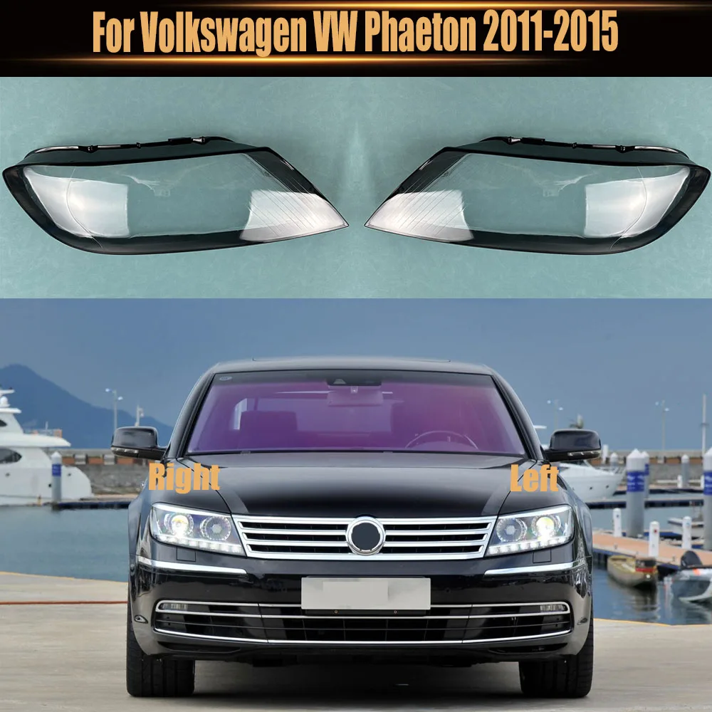 

For Volkswagen VW Phaeton 2011-2015 Transparent Headlight Cover Lampshade Shell Headlamp Housing Durable Lens Plexiglass