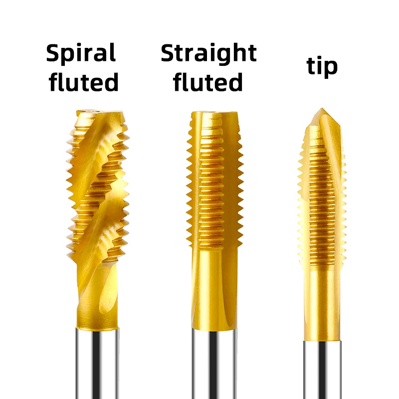 HSS Cobalt Containing Tip Screw tap Machine tap drill tools Stainless Steel Special Titanium-Plated thread tapping M3 M4 M5 M6 screw tap electric drill tap tool drill tap tool drill and tap tool screw tap set hand tap drill hand tap tool set hand tap tool