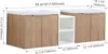 60 Inch Floating Vanity, 60" Bathroom Vanity with Sink, Double Sink Wall Mounted Vanity Combo, Modern Brown Bathroom Vanity Set 2