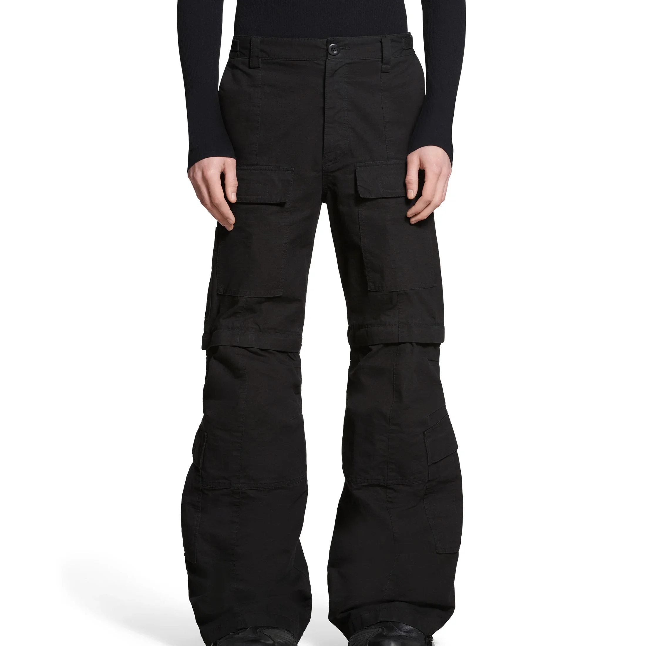

NIGO Men's Women's Four Seasons Solid Color Cotton Zipper Loose Flare Casual Work Pants Ngvp #nigo7247