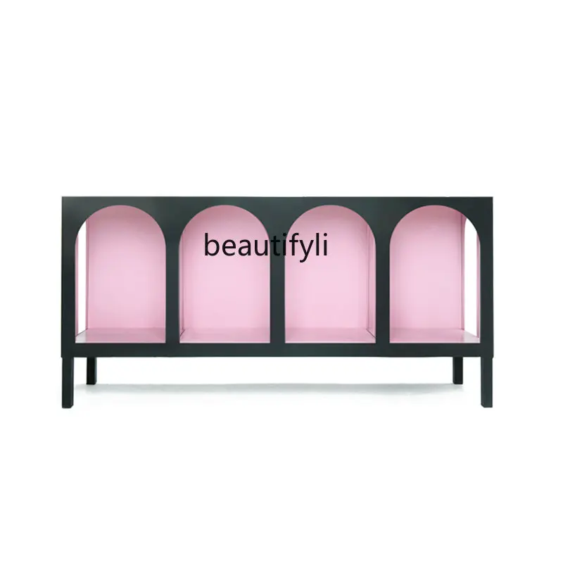 yj Modern Minimalist Decoration Cabinet Side Cabinet Creative Nordic Home Display Cabinet TV Cabinet Showcase