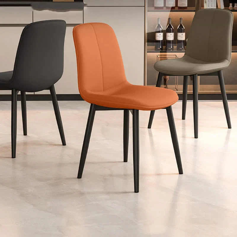 

Modern Designer Dining Chairs Rustic Waterproof Ergonomic Metal Dining Chairs Living Bedroom Sillas De Comedor Nordic Furniture