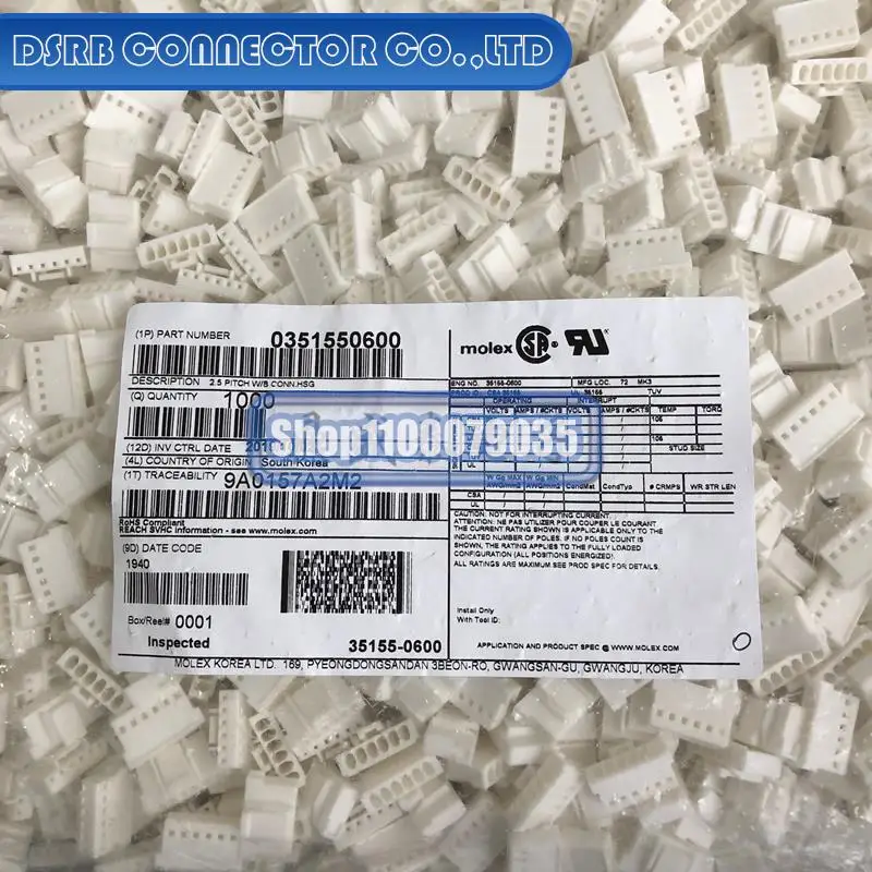

1000pcs/lot new and original 35155-0600 351550600 6P