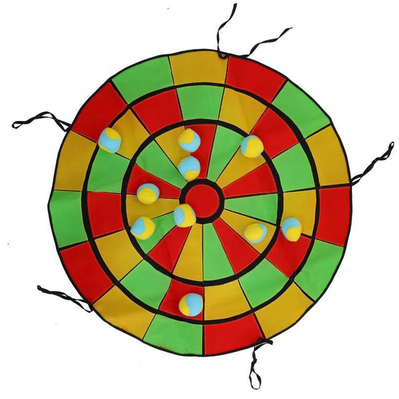 Jumbo Dart Board Game For Kids Children Sport Sensory Toys Playground Outdoor Fun Sticky Ball Target Carnival Party_desvips.com