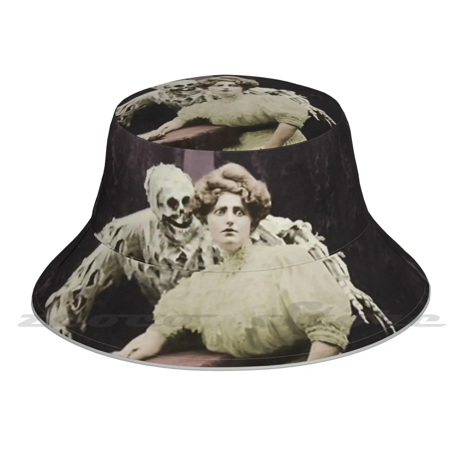 

Zombie Cap Diy Light Foldable Sunshade Fashion Fisherman Hat Era Zombie Halloween Horror