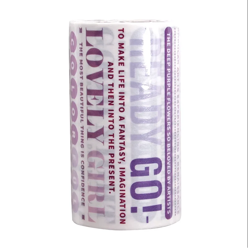Great Artist Title Series Washi Paper Special Oil PET Crystal Decoration English Text Washi Tape