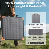 Panneau solaire bifacial Balkonkraftwerk 100W/200W/400W 20V/40V, chargeur solaire portable pliable, générateur pour camping, camping-car, bateau, urgence 6