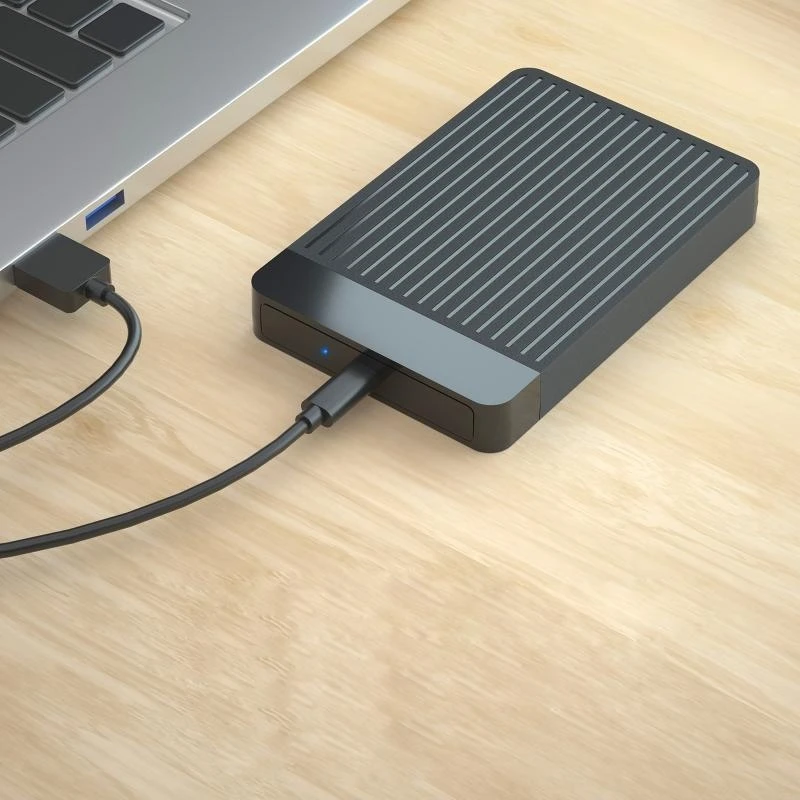 Y2GD 2.5인치 하드 드라이브 인클로저 USB 유형 C III(2.5인치 SSD 및 HDD용) 케이스 지원용 외장 하드 드라이브 6TB