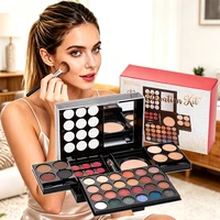 Professional Makeup Kit for Women Full Kit with Mirror, Multi-Functional Makeup Box, Eyeshadow, Blush, Lipstick All in One, Fits The Makeup Well Without Smudging Or Fading, Gifts for Wedding Season And Halloween 1