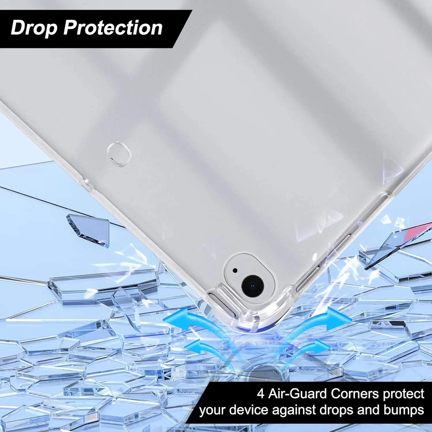 Clear Soft TPU Slim Lightweight Shockproof Back Cover Shell