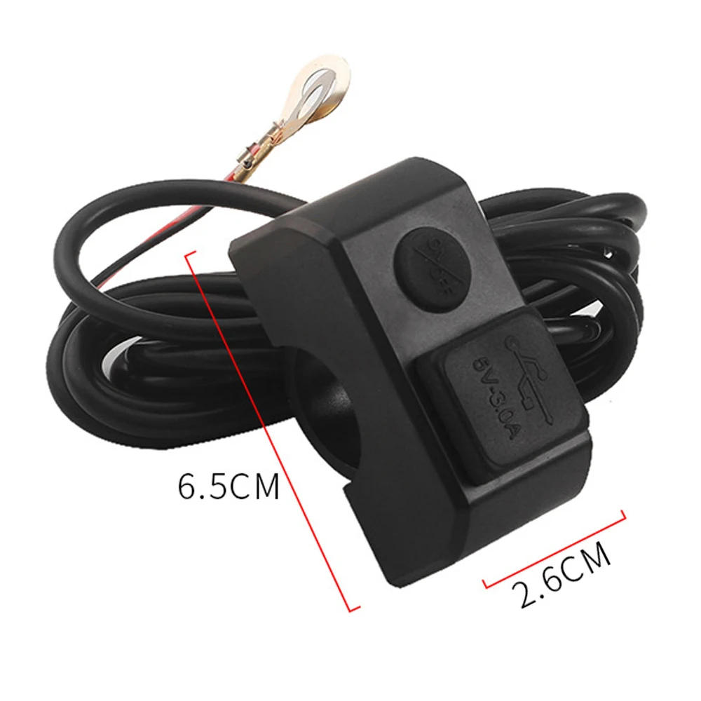 오토바이 핸들바 충전기 2 USB 포트 12V 5V 3A 고속 충전 어댑터 오토바이 액세서리용 전원 공급 소켓
