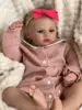 NPK 19inch  Meadow Reborn Baby Doll Newborn Baby Size Real Picture Handmade 3D Skin Painted Hair Visible Veins 6