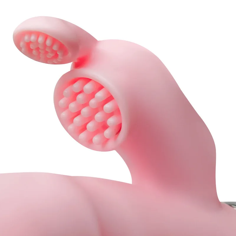 3 In 1 Dildo Rabbit Vibrator Tongue Licking Double Rod Masturbation Anal Clit Vibrator for Women female sex toys