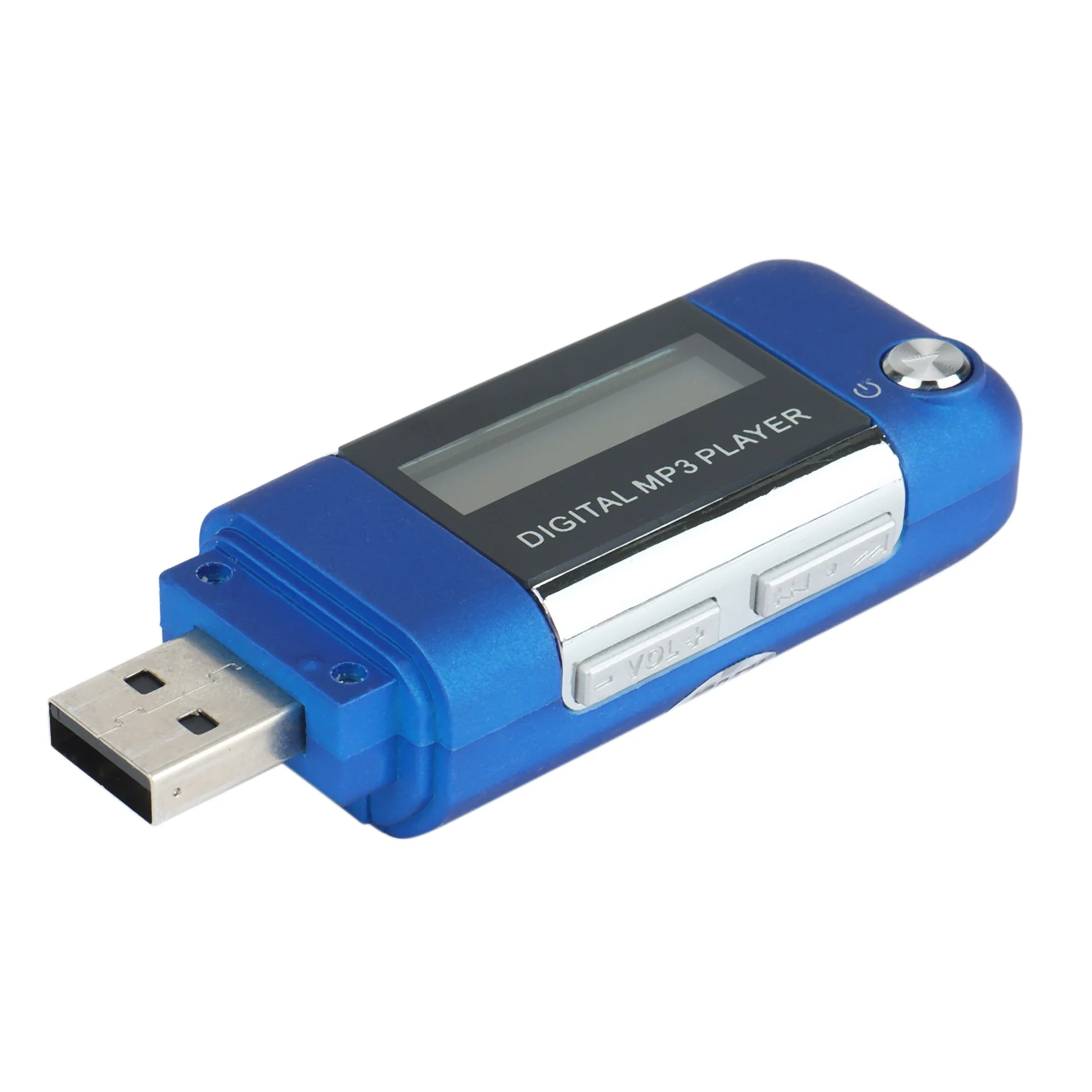 Reproductor Mp3 de 4GB, disco U de música, compatible con batería AAA reemplazable, grabación (azul)