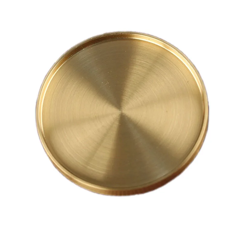Pure Copper  Holder 1/5PCS Coaster Household Kungfu Tea Set  Brass Heat Insulation  Mat  Ceremony Accessories Home Decor 6