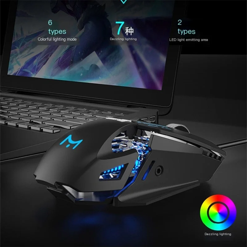 AULA H512 – souris de jeu optique filaire, rétroéclairée rvb, 12 boutons,  5000 DPI, USB, avec touches de feu, pour ordinateur portable et de bureau -  AliExpress