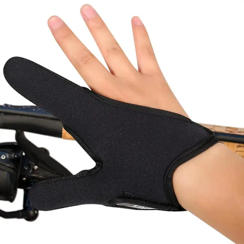 Outdoor Non-Slip Fishing Gloves Protector Two Finger Anti-cut Fishing Tackle Gloves Finger Casting Glove Accessories