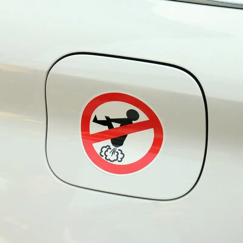 No Farting Car Motorcycles Humor Funny Sticker Waterproof Sunscreen Decals 11UD