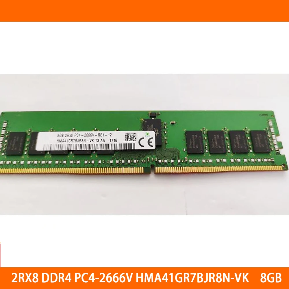 

1PCS High Quality Fast Ship 2RX8 DDR4 PC4-2666V REG For SK Hynix Memory HMA41GR7BJR8N-VK 8GB 8G RAM