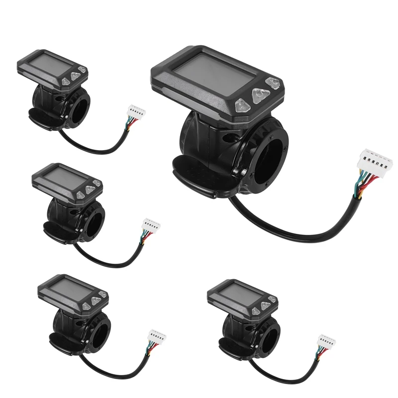 

5X 24V 36V Adjustable Electric Scooter Instrument Display Screen Switch Accelerator For 5.5 Inches Scooter Parts(6 Pins)