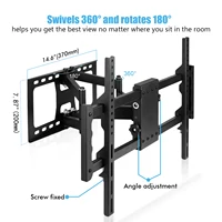Full Motion TV Wall Bracket Tilt Swivel TV Mount for 30 - 85” LED LCD HD 4K Plasma TVs with Extendable Articulating Arm - Image 3