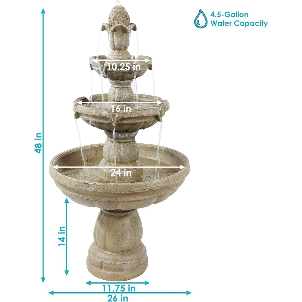 48 Inch Three-layer Electric Fountain 4