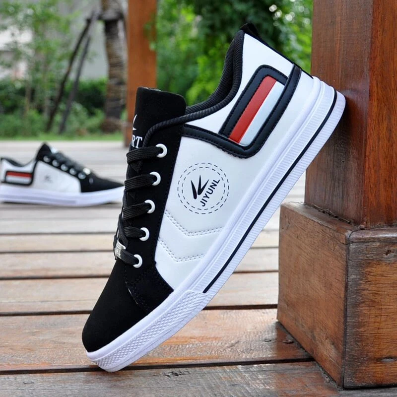 Zapatos casuales para hombre, zapatillas deportivas de zapatos ocio para zapatos con cordones resistentes al transpirables y cómodos con personalidad|Calzado vulcanizado de hombre| - AliExpress