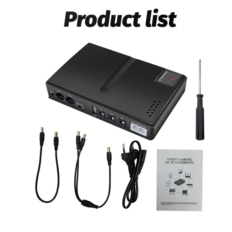 Mini DC Uninterruptible Power Supply for Router Wifi Modem