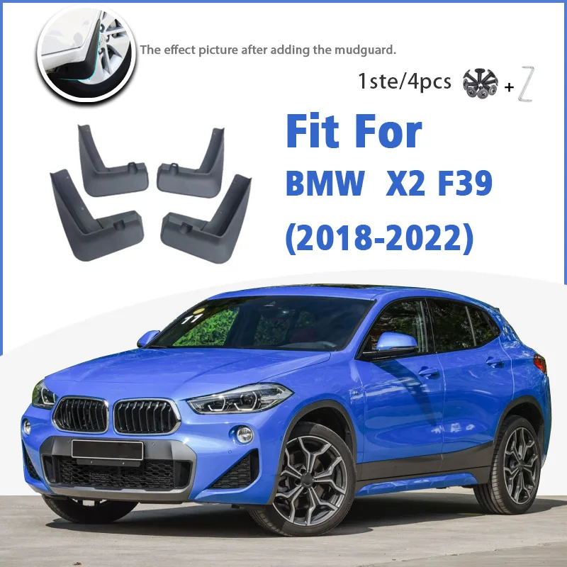 Mudguard For BMW X2 F39 2018 2019 2020 2021 2022 Front Rear Mudflaps Mudguards Car Accessories Auto Styline Splash Guard Fender