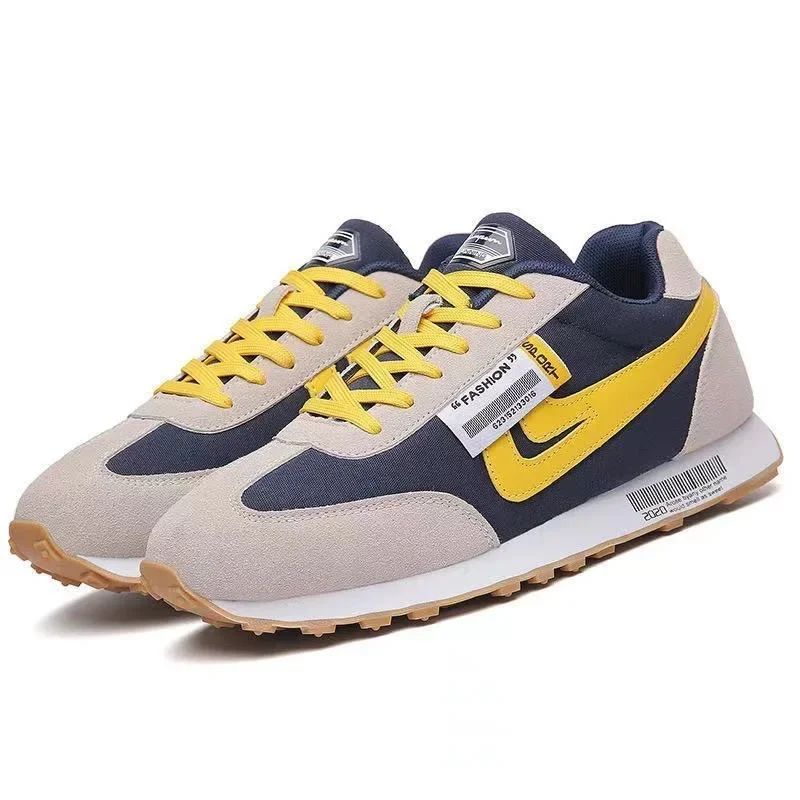 Man Autumn New Lace-up Flats Causal Light Fashion Sneakers Outdoors Mesh Breathable Casual Shoes 5