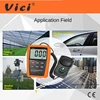 Vici Solar Power Meter LCD BTU Light Radiation Tester Compass Optical Solar Research Glass Light Intensity Data Peak Hold LX107 4