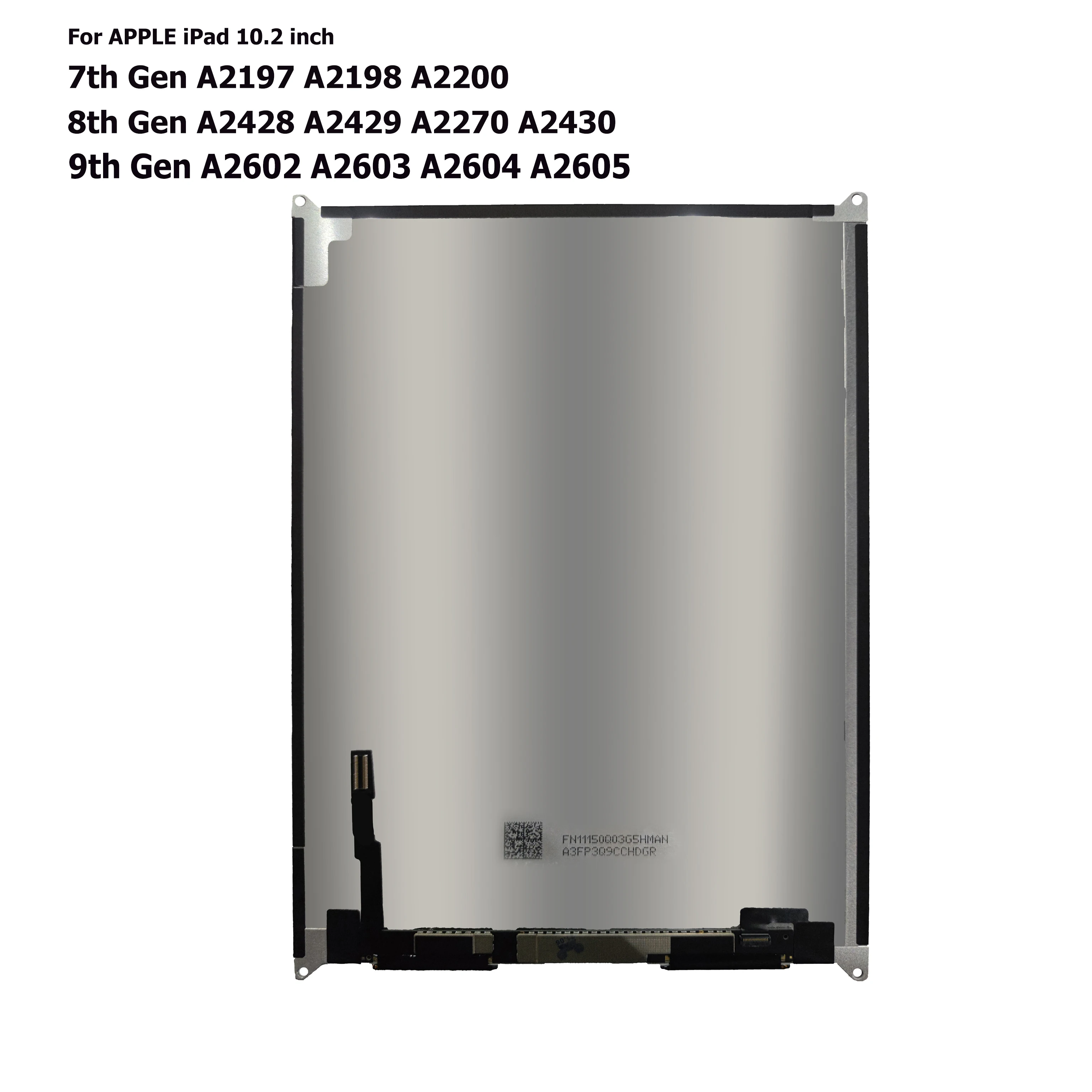 iPad 9 10.2 2021 9 세대 A2602 A2603 A2604 A2605 LCD 터치 스크린 유리 태블릿 디스플레이 패널 교체 수리 부품