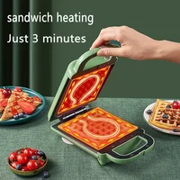 110V Waffle Maker Sandwich Maker Breakfast Maker Toaster Small Appliances Household Fried Steak 2