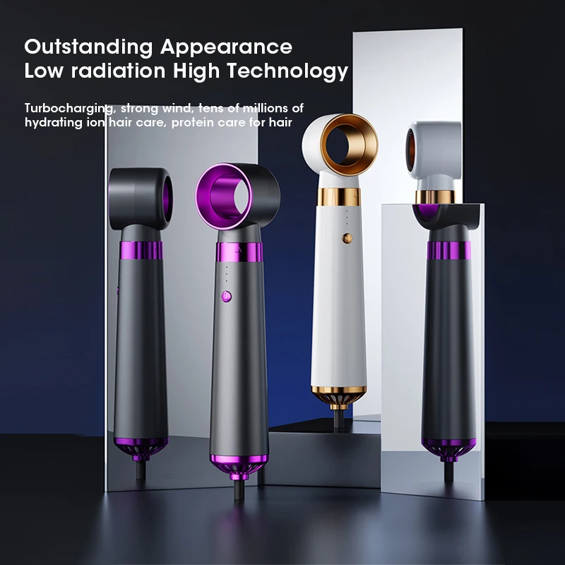 2025 Electric Hair Dryer 5in1 Multifunctional Hair Straightener Negative Ion Hair Care Curler Blow Dryer Styling Set Strong Wind 4