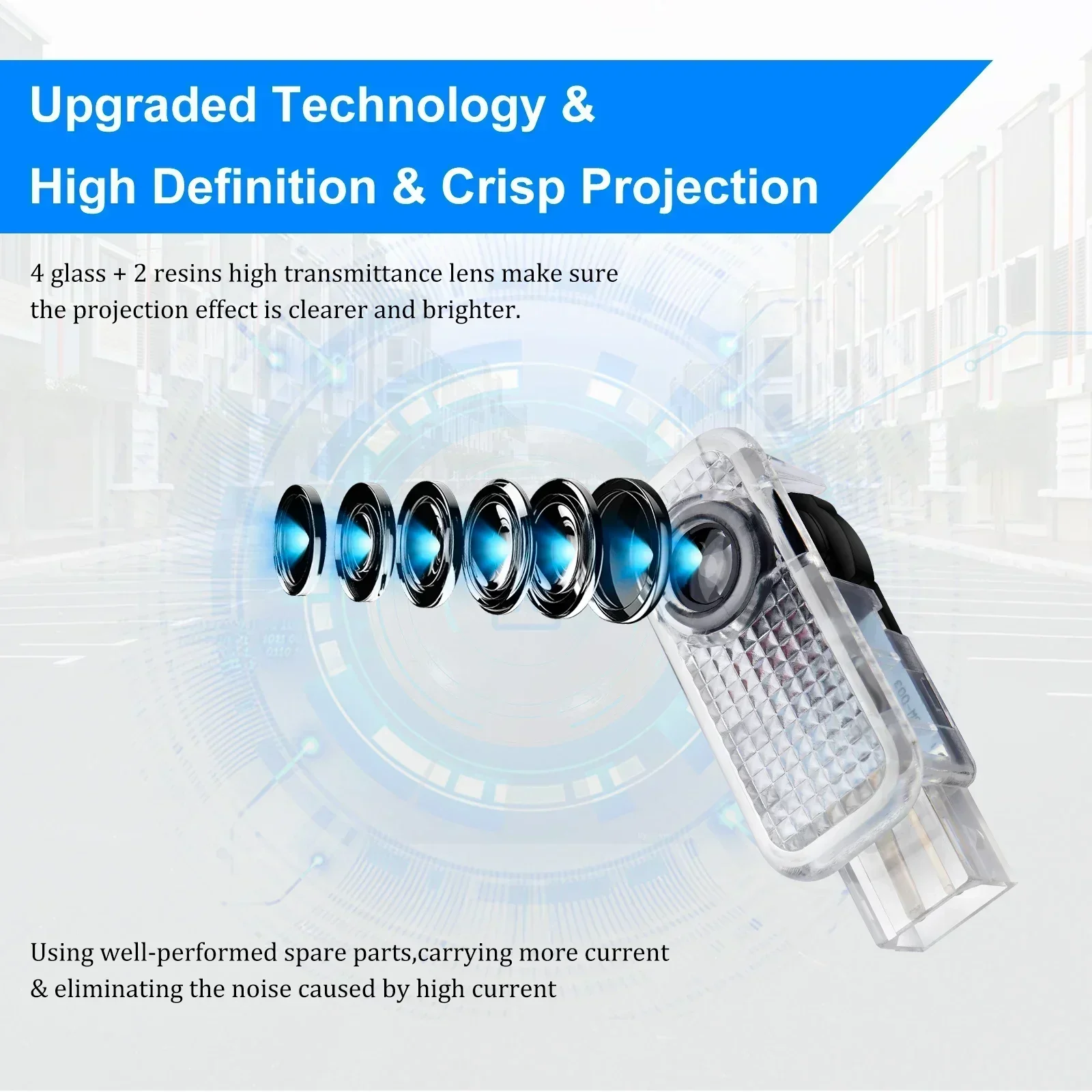 Car Door AUDI Welcome Light Led HD Projector Lamp For Audi A3 A4 B8 8P 8V A6 C7 A5 Q5 B7 B6 SLINE QUTTRO RS Q3 Q7 S3 S4 S5 S6 S8