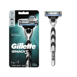 Gillette MACH 3 Men's Fast Smooth Shaving Razor with 3 - Layer Blades (1 shaver)
