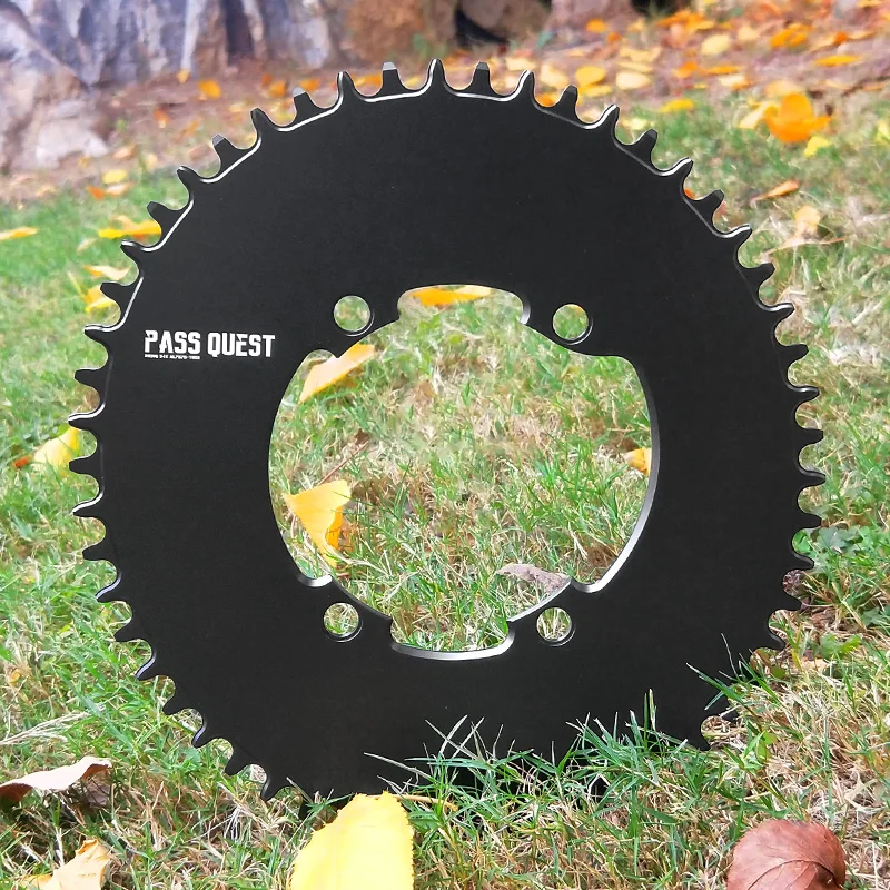 

PASS QUEST MTB R9100 110BCD Oval Road Bike Chain Crankshaft Closed Disk 46T-58T Narrow Wide Chainring for R7000 R8000 DA9100