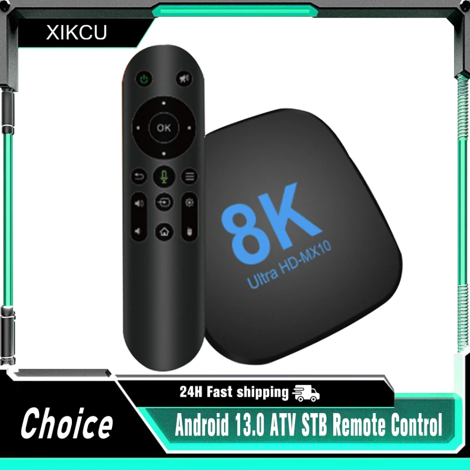 Transpeed Android 13 TV Box ATV Dual Wifi With TV Apps 8K Video