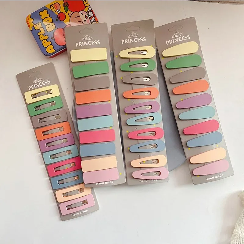 Candy Color Baby Hairpins Hair Clip Headband Kids Hair Accessories Ornaments 10pcs/Set