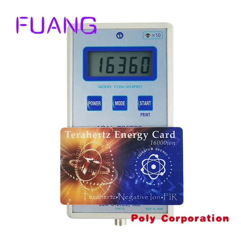 Custom  Negative ions 16000cc Newest Terahertz card Bio nano Terahertz energy saving card FIR fuel saver card for health Care