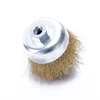 50mm Steel Wire Brush Brass Plated Wheels Brushes Drill Rotary Tools Metal Rust Removal Polishing Brush 6