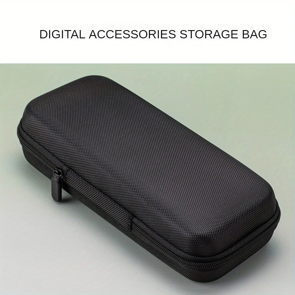 1pc Digital Accessories Storage Bag, Portable Double-layer Power Hard Drive Protective Case, Dust-proof Data Cable U Disk Earpho 2