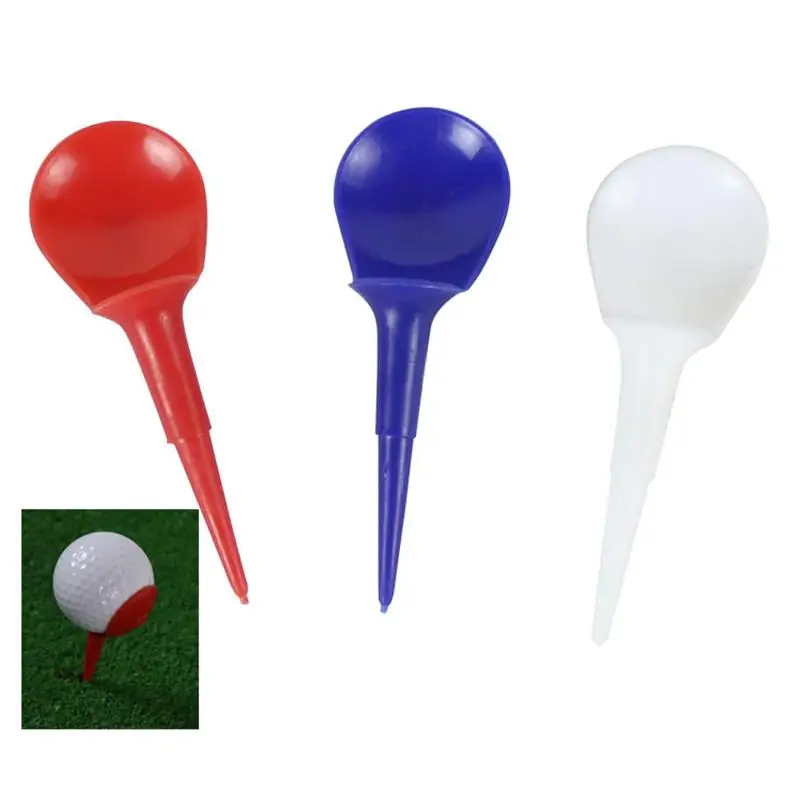 

10 Pcs Anti Slice Golf Tees Plastic 83mm Chair Shape Golfing Club Practice Training Tool Golf Accessories Random Color