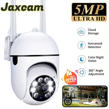 Carecam Pro 2K 5MP HD Wifi IP Wireless Security Surveillance PTZ Camera Auto Tracking Two-way Audio HD Night Color Cam 1