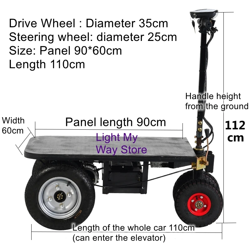 Electric tricycle cement porters pulling cart cart climbing reverse donkey pulling sand flatbed trucks